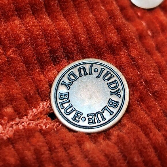 Judy Blue Corduroy Jacket Womens L Boho Western Tasseled Cowgirl ButtonUp Hippie - Picture 5 of 14